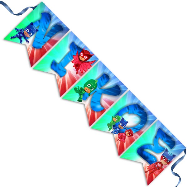 Σημαιάκια με όνομα Pj Masks
