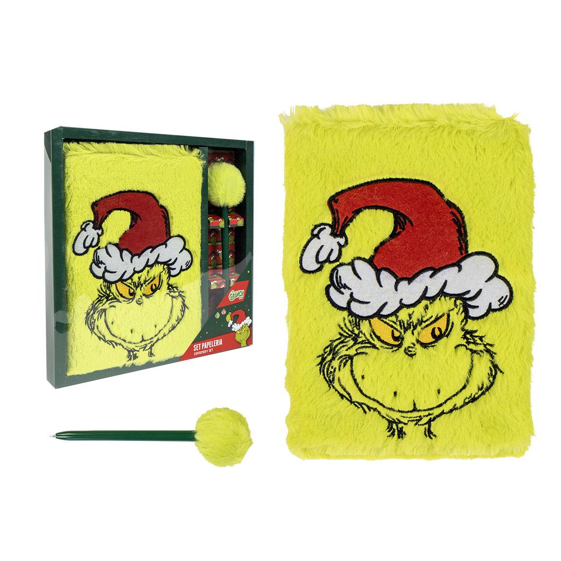 Σημειωματάριο Grinch με στυλό