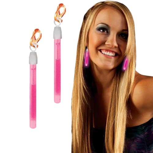 Σκουλαρίκια με κλιπ που φωσφορίζουν