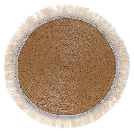 Σουπλά ψάθινο με κρόσσια