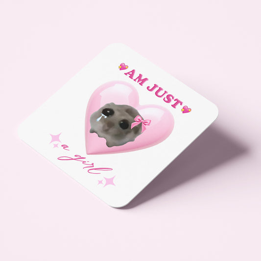 Σουβέρ από φελλό - Χάμστερ I'm Just a Girl