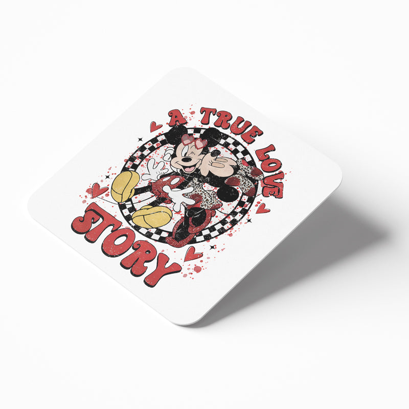 Σουβέρ Βαλεντίνου από φελλό - Mickey & Minnie