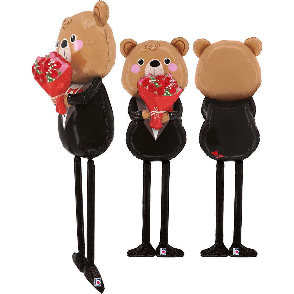 Μπαλόνι Αρκουδάκι με Λουλούδια – Love