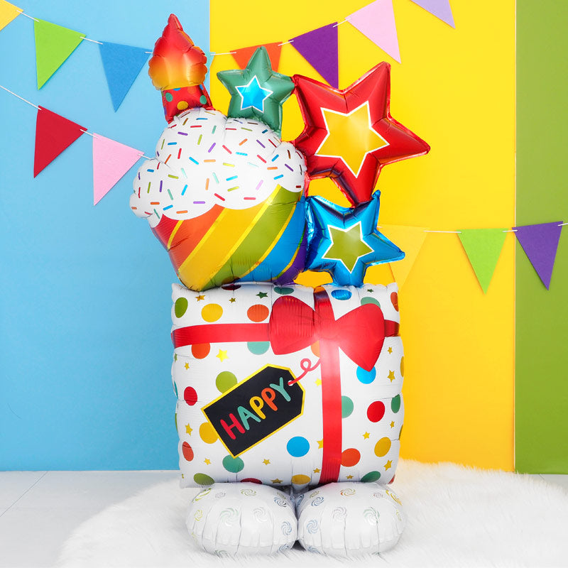 Standing Μπαλόνι Γενεθλίων Celebration
