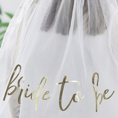 Στεφάνι ευκάλυπτου 'Bride to Be' με πέπλο