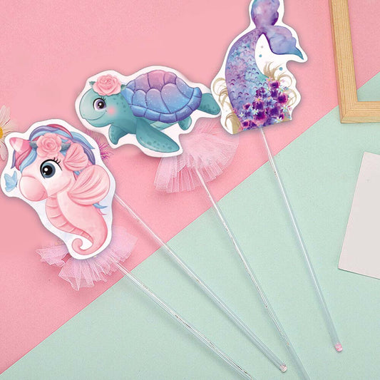 Διακοσμητικό Στικ θέμα Γοργόνα (3 τεμ)