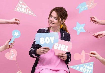 Στικάκια PhotoBooth Gender Reveal party  (11 τεμ)