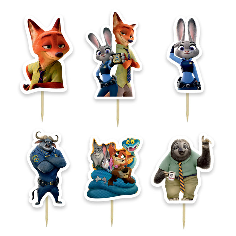 Οδοντογλυφίδες πάρτυ Zootopia (6 τεμ)