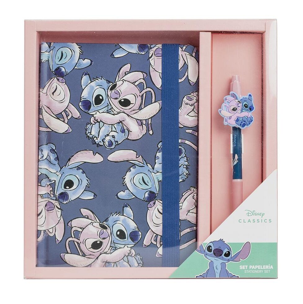 Stitch & Angel Σημειωματάριο - Ημερολόγιο με στυλό