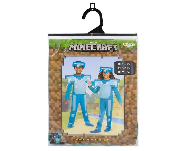 Στολή Minecraft Diamond Armor - 4-6 ετών