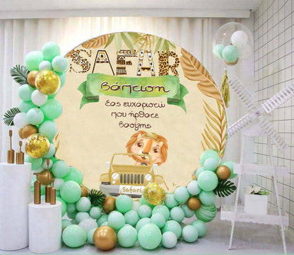 Στρογγυλή Αφίσα Βάπτισης - Το δικό σας σχέδιο 1,30m