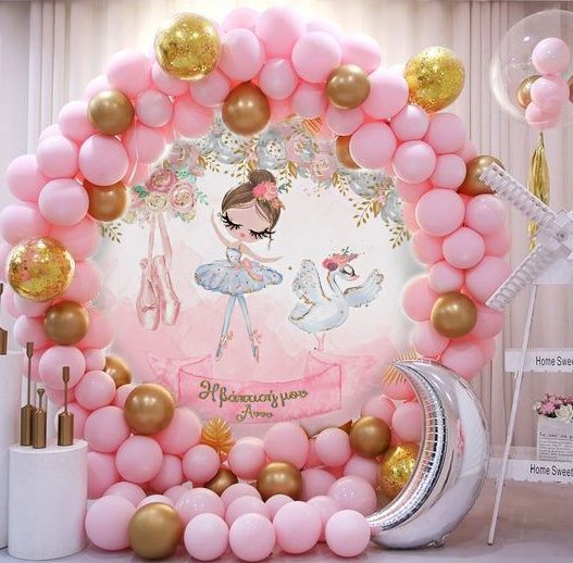 Στρογγυλή Αφίσα Μπαλαρίνα & Κύκνος 1,30 m