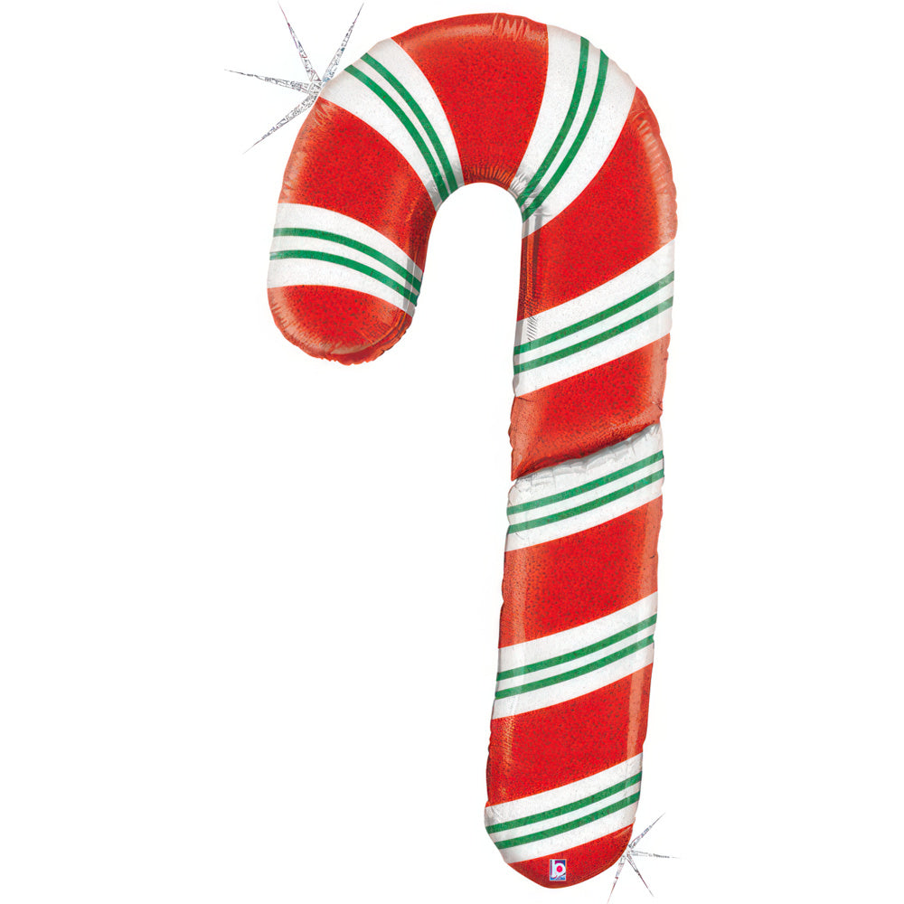 Τεράστιο Μπαλόνι κόκκινο Candy Cane Holographic 152cm