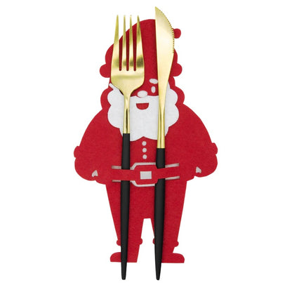 Θήκη για μαχαιροπίρουνα Άγιος Βασίλης (6 τεμ)