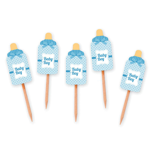Topper Cupcake - Μπιμπερό Baby Boy (25 τεμ)
