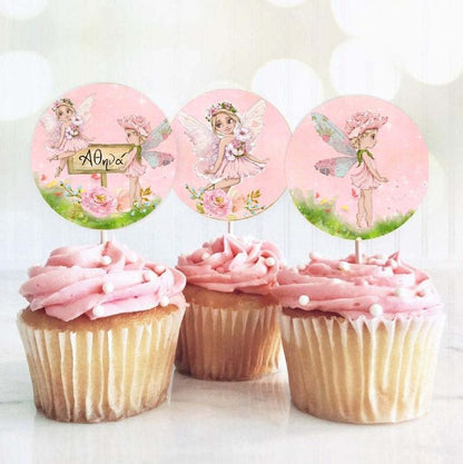Topper Cupcake Νεράιδες (6 τεμ)
