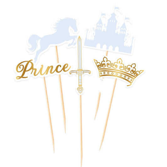 Οδοντογλυφίδες πάρτυ - Πρίγκιπας ( 5 τεμ)