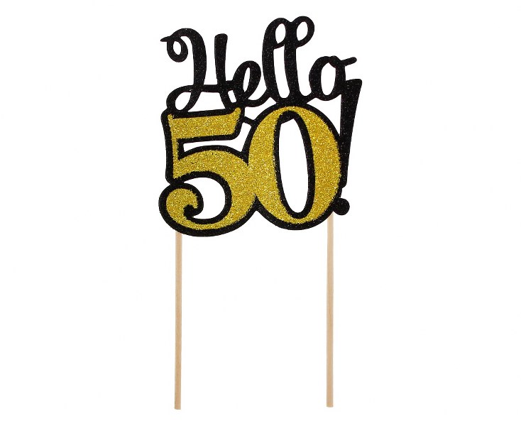 Topper τούρτας "Hello 50"