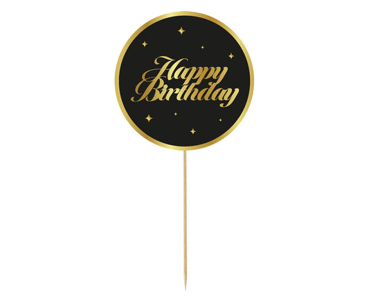 Topper Τούρτας Happy Birthday sparkles