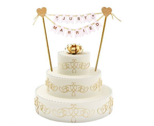 Topper τούρτας Just Married
