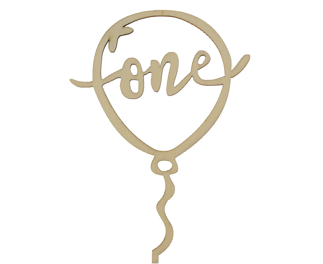 Topper Τούρτας Μπαλόνι 'one'
