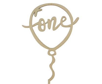 Topper Τούρτας Μπαλόνι 'one'