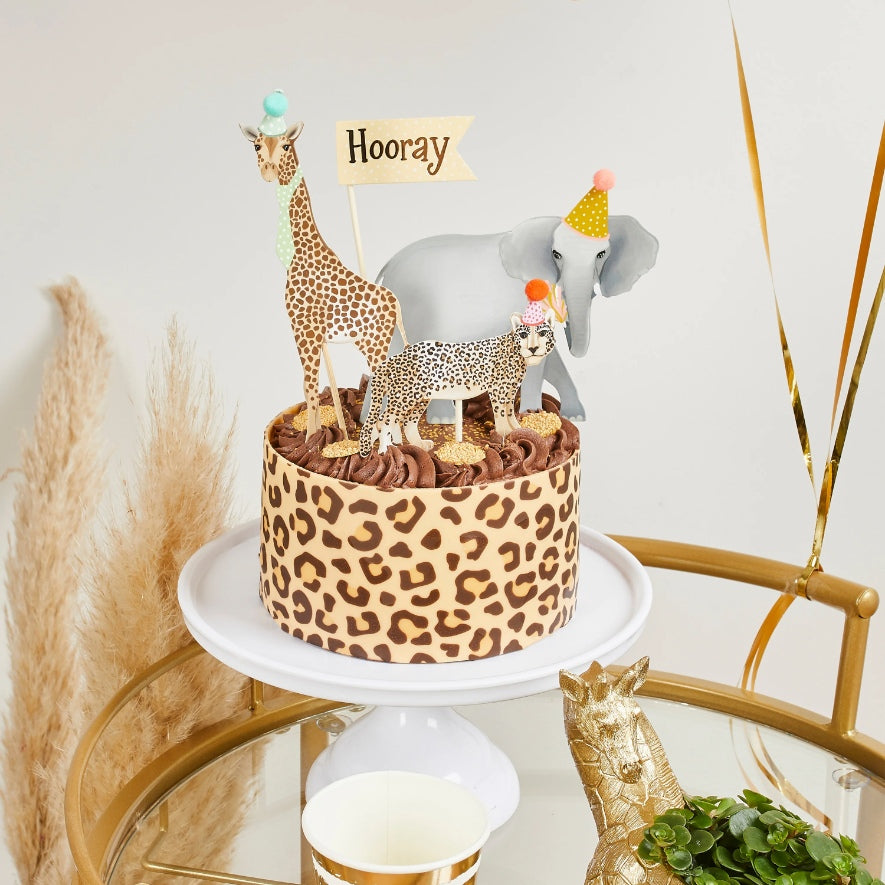 Topper τούρτας Safari party (4 τεμ)