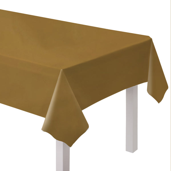 Τραπεζομάντηλο Χρυσό Creme Brulee - Χάρτινο (274x137 cm)