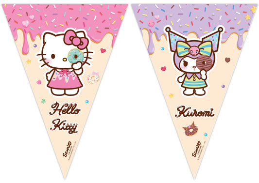 Τριγωνικά Σημαιάκια Hello Kitty & Kuromi (230cm)