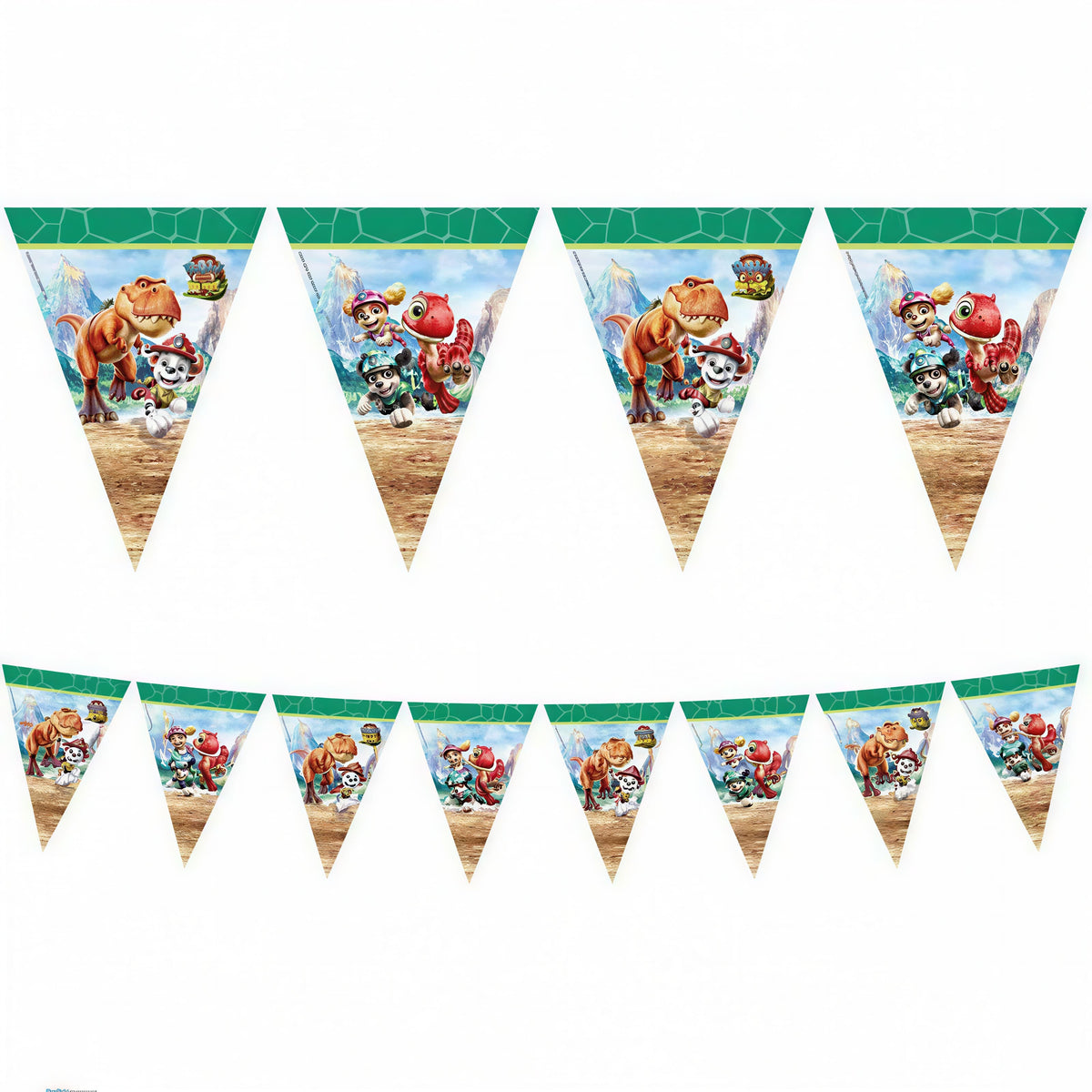 Τριγωνικά Σημαιάκια - Paw Patrol Dino Movie (230 cm)