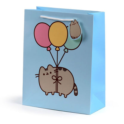 Τσάντα δώρου - Γατούλα Pusheen με μπαλόνια