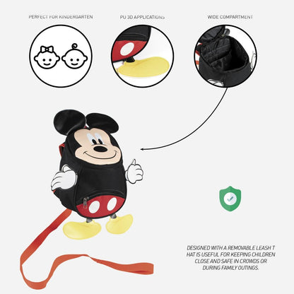 Τσάντα παιδικού σταθμού Mickey με αυτάκια και ποδαράκια