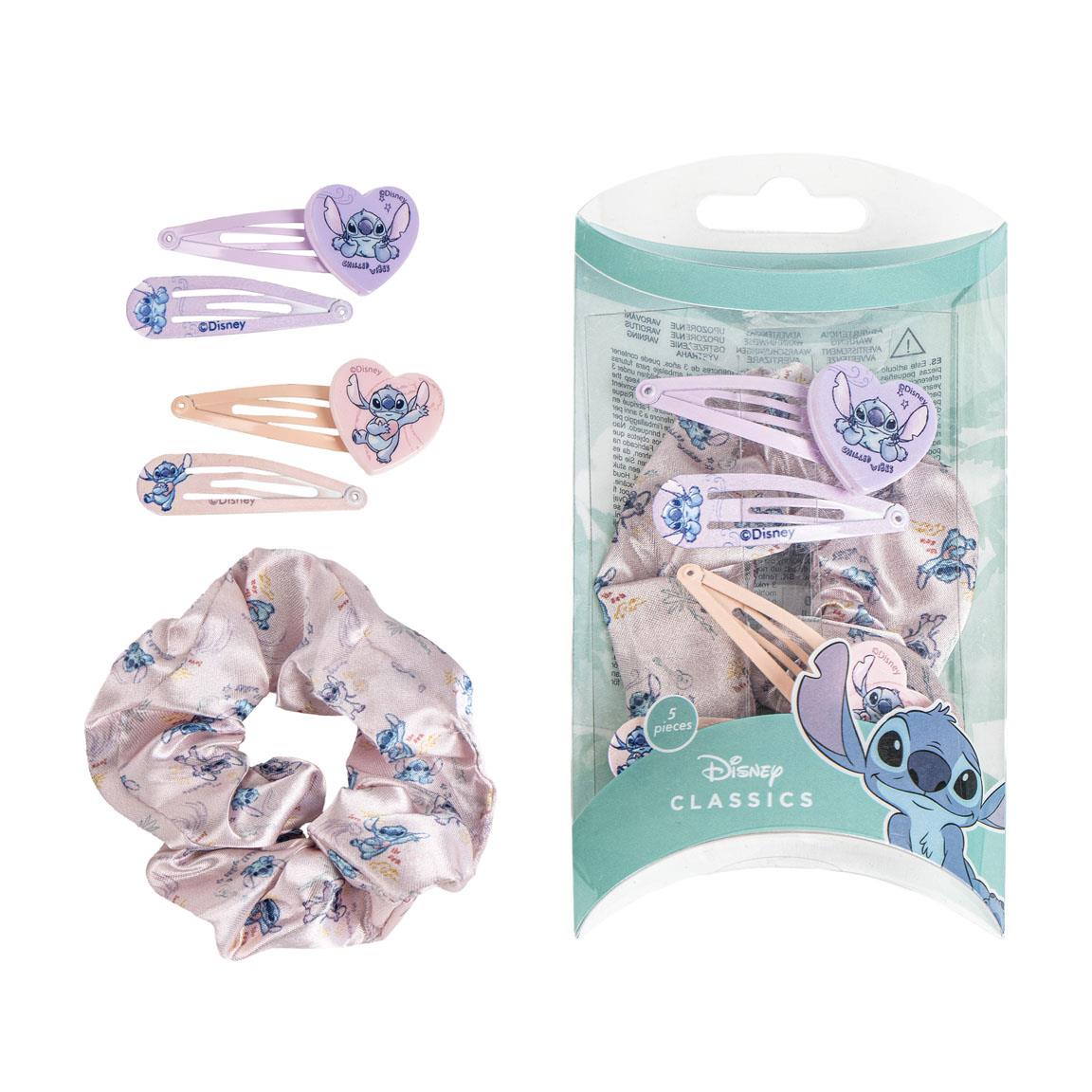 Τσιμπιδάκια και Scrunchie μαλλιών Stitch (5 τεμ)