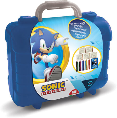 Βαλιτσάκι Sonic με είδη ζωγραφικής