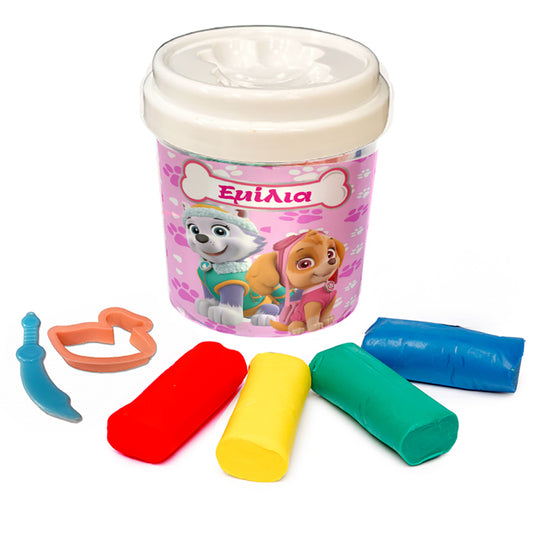 Βαζάκι με πλαστελίνες - Paw Patrol κορίτσι