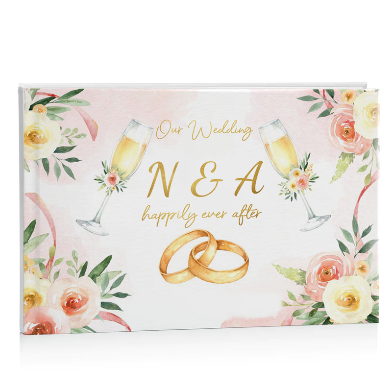 Bιβλίο Eυχών γάμου - Αρχικά & Βέρες