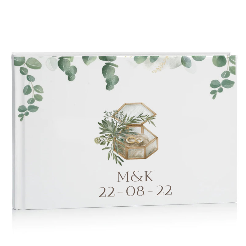 Βιβλίο Ευχών γάμου - Κουτί με βέρες