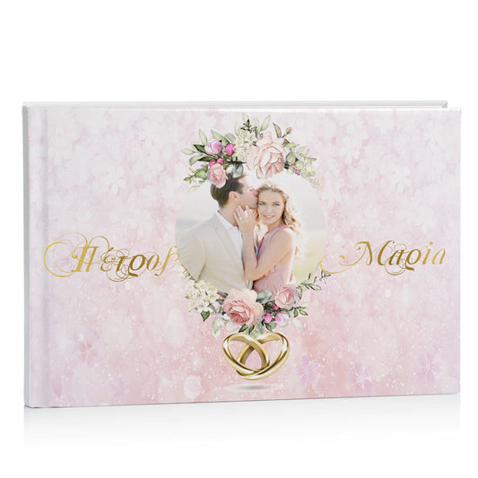 Βιβλίο Ευχών γάμου - Ρομαντικό Floral