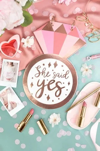 Βιβλίο ευχών Δαχτυλίδι ‘She Said Yes’