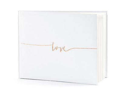 Βιβλίο Ευχών Love ροζ-χρυσό