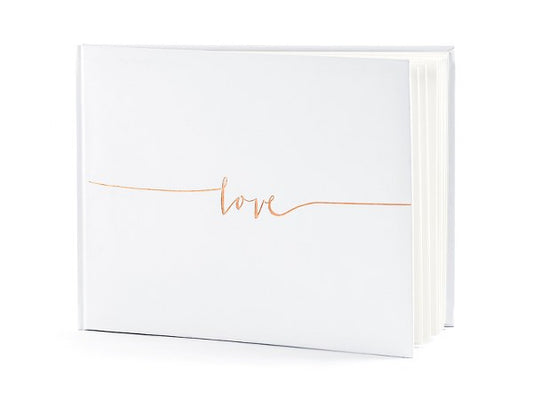 Βιβλίο Ευχών Love ροζ-χρυσό