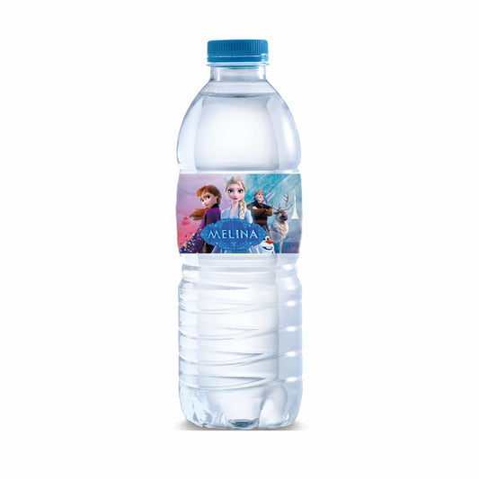 Χάρτινες Ετικέτες για μπουκάλια νερού Frozen (8 τεμ)