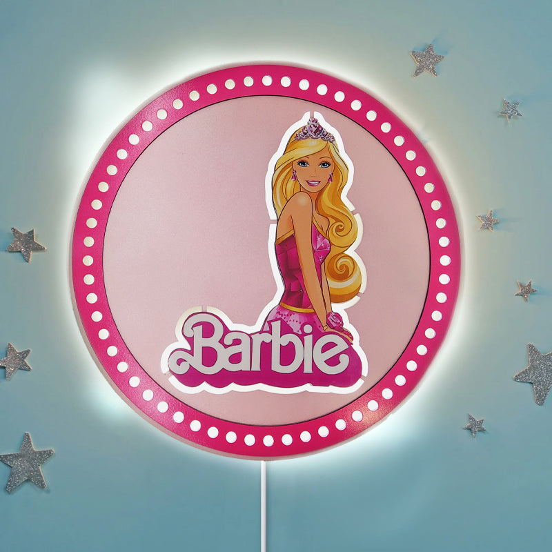 Ξύλινο Φωτιστικό - Barbie