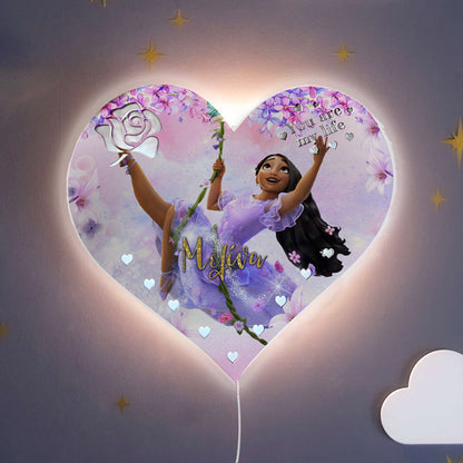 Ξύλινο Φωτιστικό καρδιά - Encanto Ιζαμπέλα