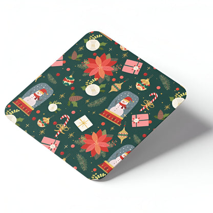 Σουβέρ από φελλό - Χριστουγεννιάτικο περιτύλιγμα