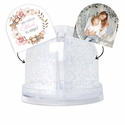 Χιονόμπαλα με Φωτογραφία - Νονά