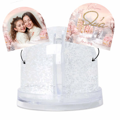 Χιονόμπαλα με Φωτογραφία - Θεία