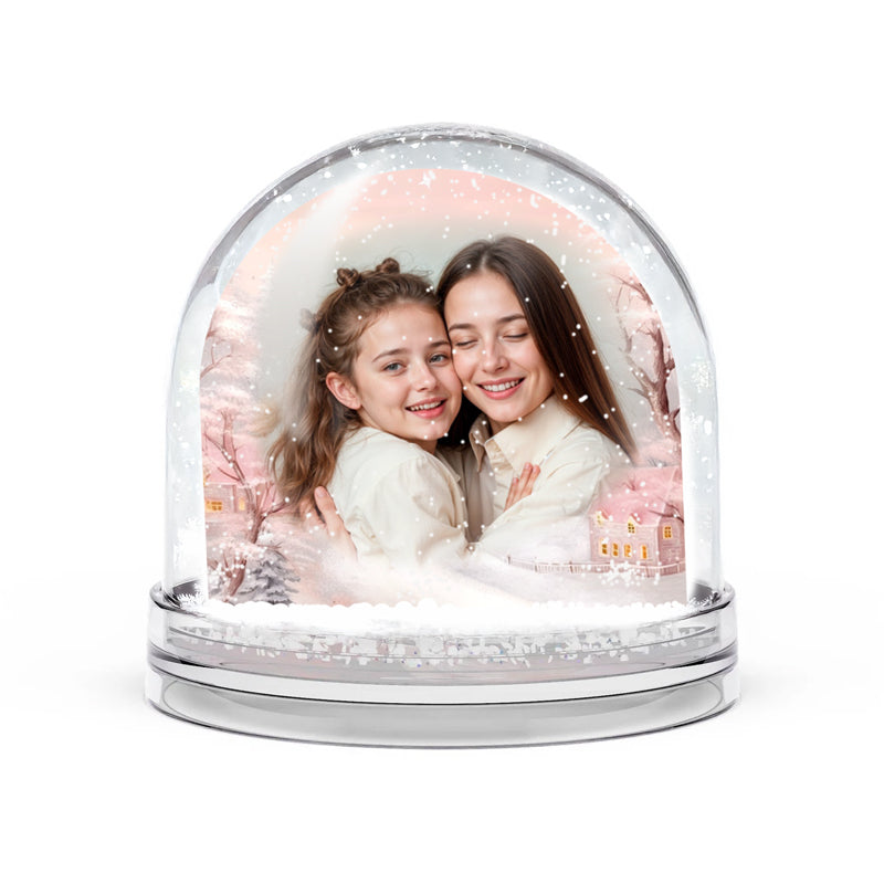 Χιονόμπαλα με Φωτογραφία - Θεία