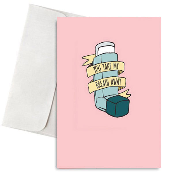 Χιουμοριστική Κάρτα Αγάπης - Τake my breath away