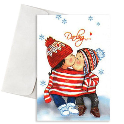 Χριστουγεννιάτικη Κάρτα - Hugs & Kisses